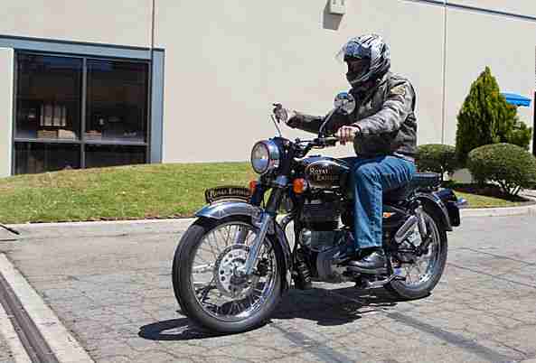 Jey Leno's garage welcomes a Royal Enfield