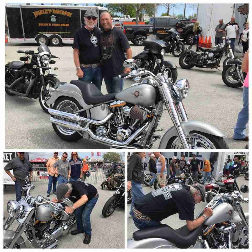 San Diego Harley Davidson Fat Boy with Willie G
