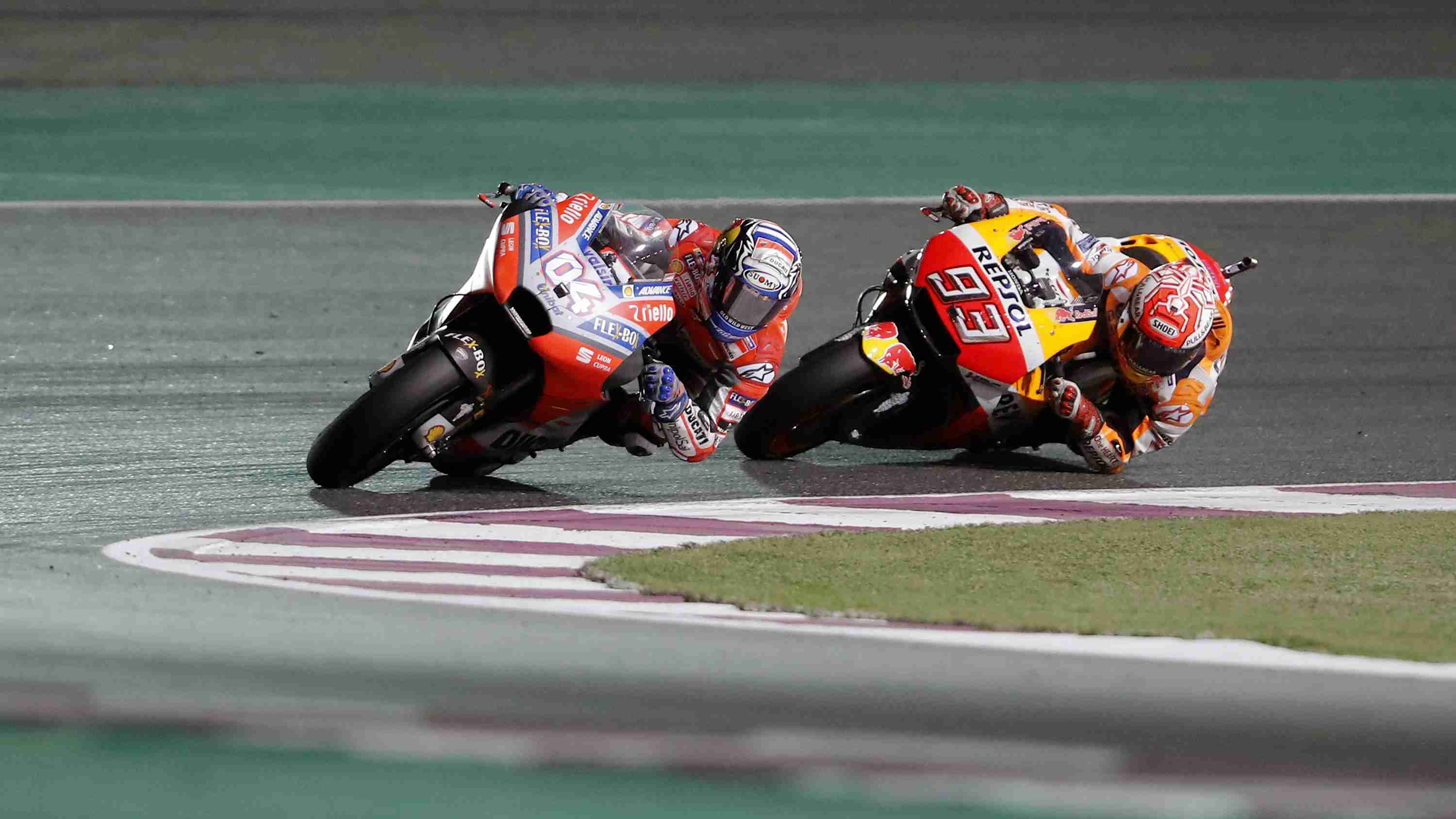 Andrea Dovizioso and Marc Marquez MotoGP Qatar