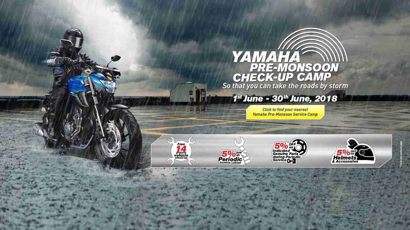 Yamaha organises Pre-Monsoon Check-up Camps