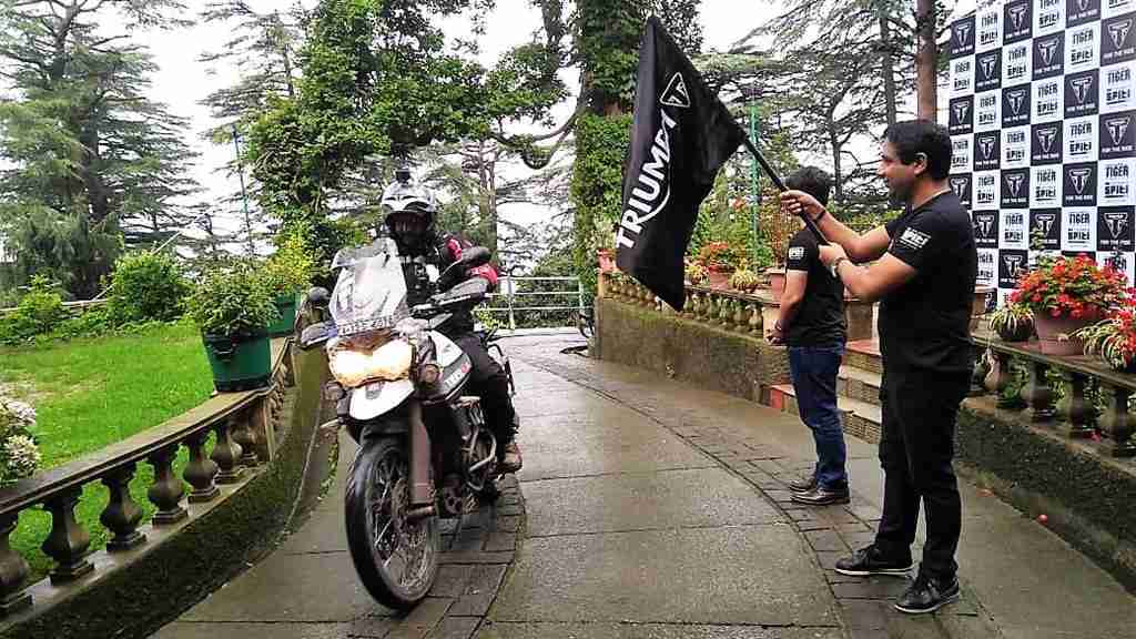Triumph Tiger Trails 2.0 flagged off in India