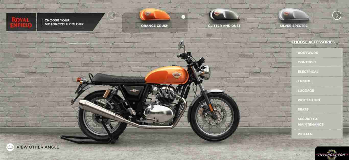 Royal Enfield GT 650 and Interceptor 650 accessories