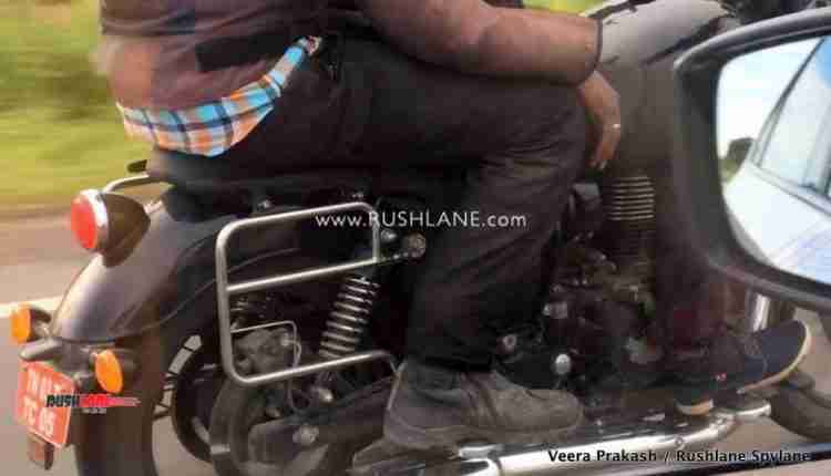2020 Royal Enfield Thunderbird-test mule-touring accessories