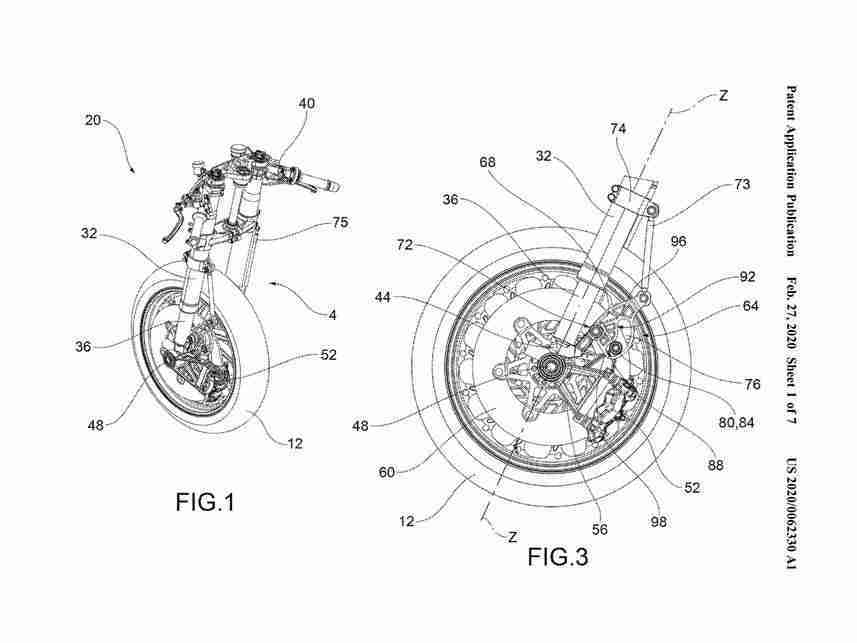 Aprilia Anti-Dive Fork Patents