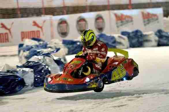 Valentino Rossi Go cart on ice