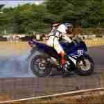 Yamaha R15 burnout