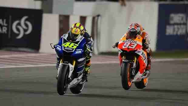 rossi marquez motogp qatar
