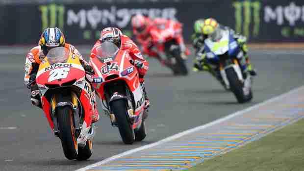 dani pedrosa andrea dovizioso motogp le mans