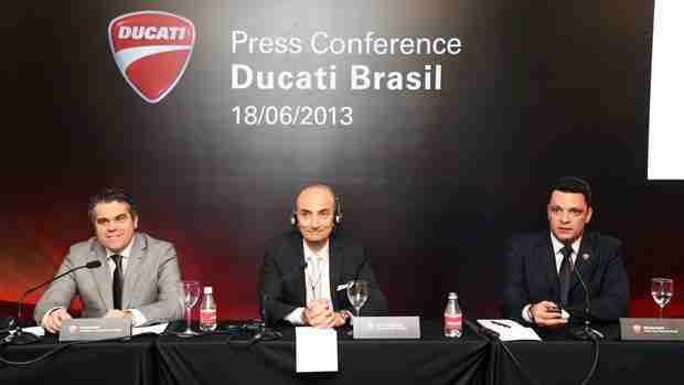 Ricardo Susini, Claudio Domenicali, Roberto Righi ducati argentina