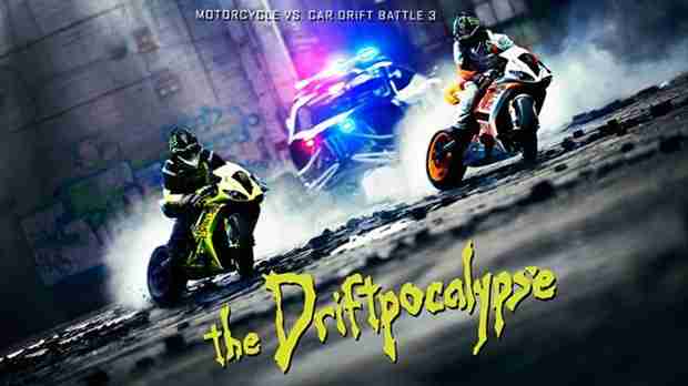 ICON Bike vs Car drift battle v3 Driftpocalypse