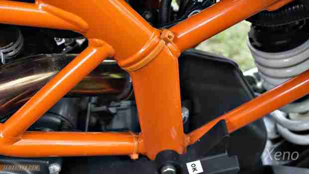 KTM duke 390 frame paint quality
