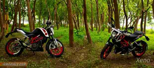 ktm duke 200 and duke 390