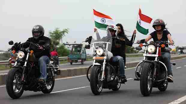 harley india independence day ride