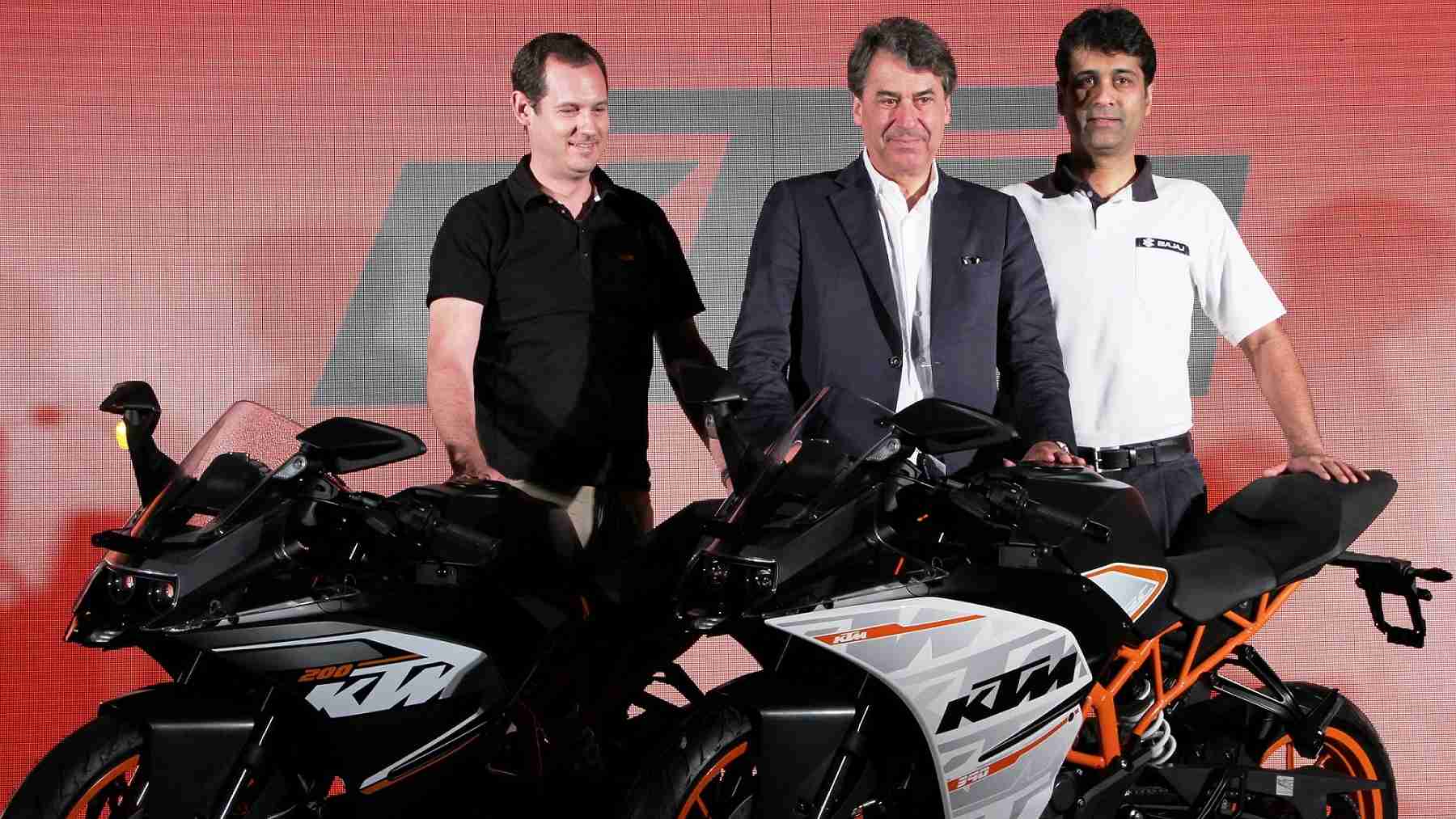 KTM RC390 RC200 priced at 2.05L and 1.6L