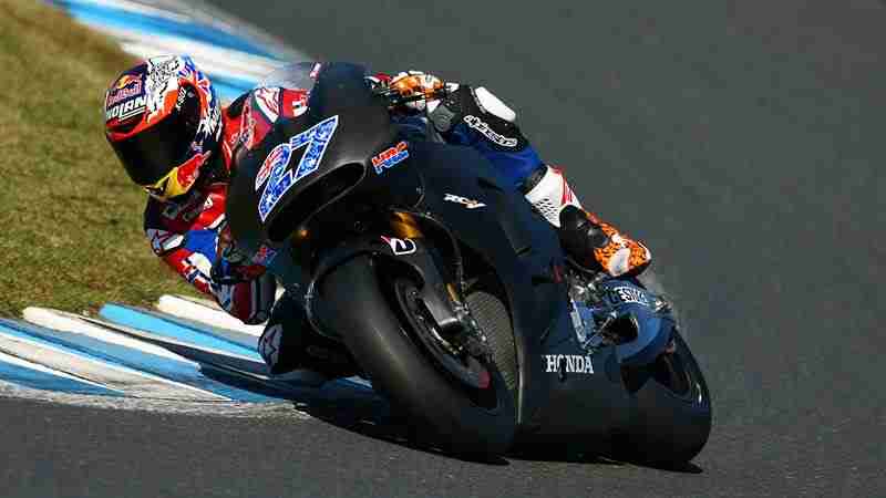Casey Stoner testing Honda 2015