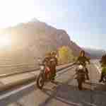 2015 Moto Guzzi V7 II riding shot