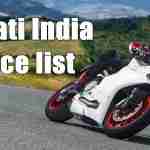 Ducati India price list