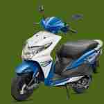 Honda Dio candy jazzy blue colour option