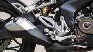 Pulsar RS 200 back brake lever silencer and monoshock