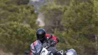 2015 BMW S1000XR white riding shot