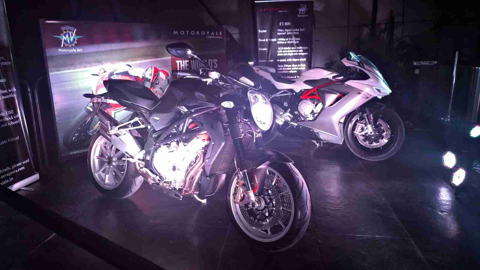 MV Agusta India Brutale 1090 and F3 800