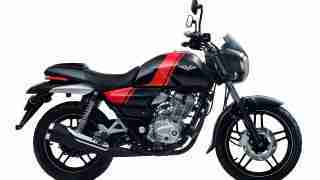 Bajaj V black colour option side view