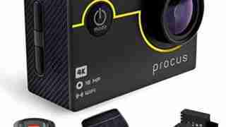 Procus 4K Action camera with accessories