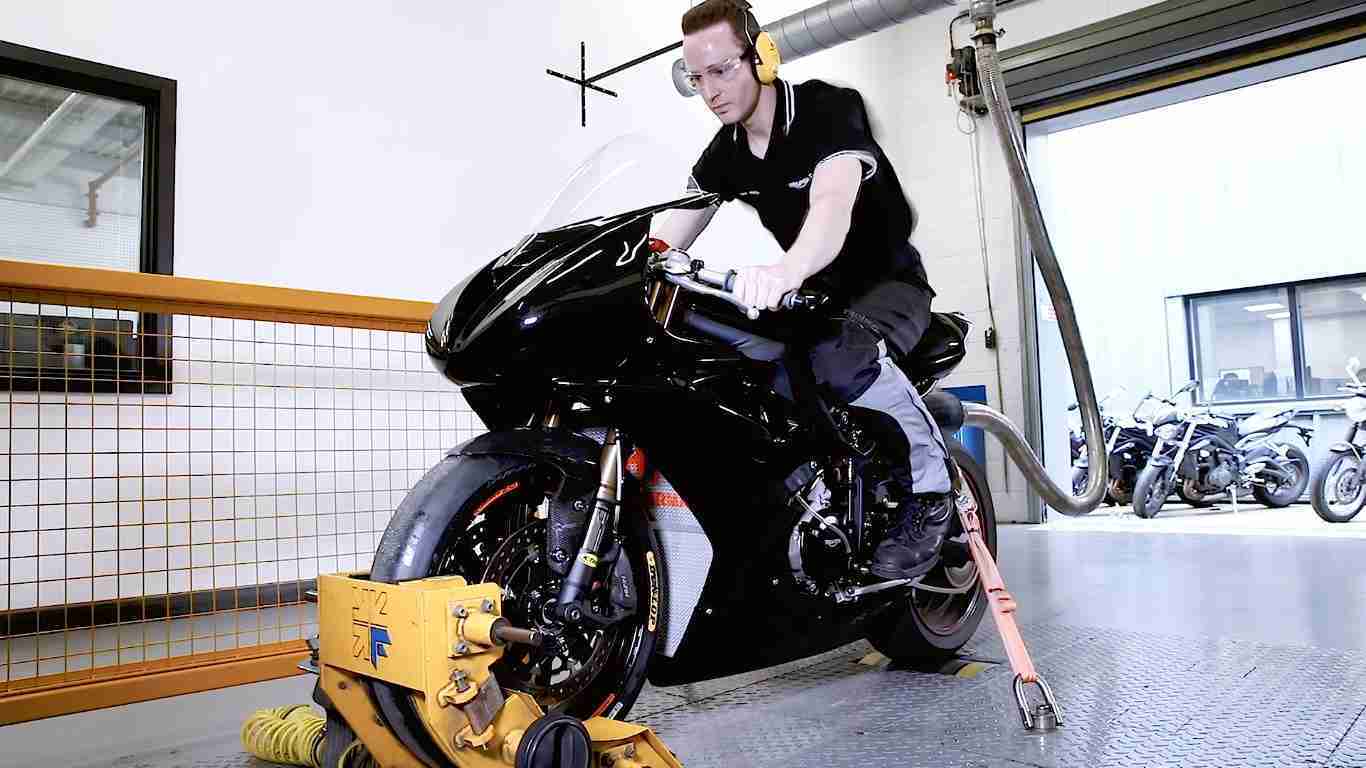 Triumph Moto2 Engine testing