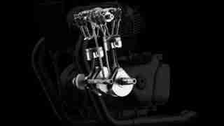 Royal Enfield 650cc Twin Engine + Ghosted Internals LHS view