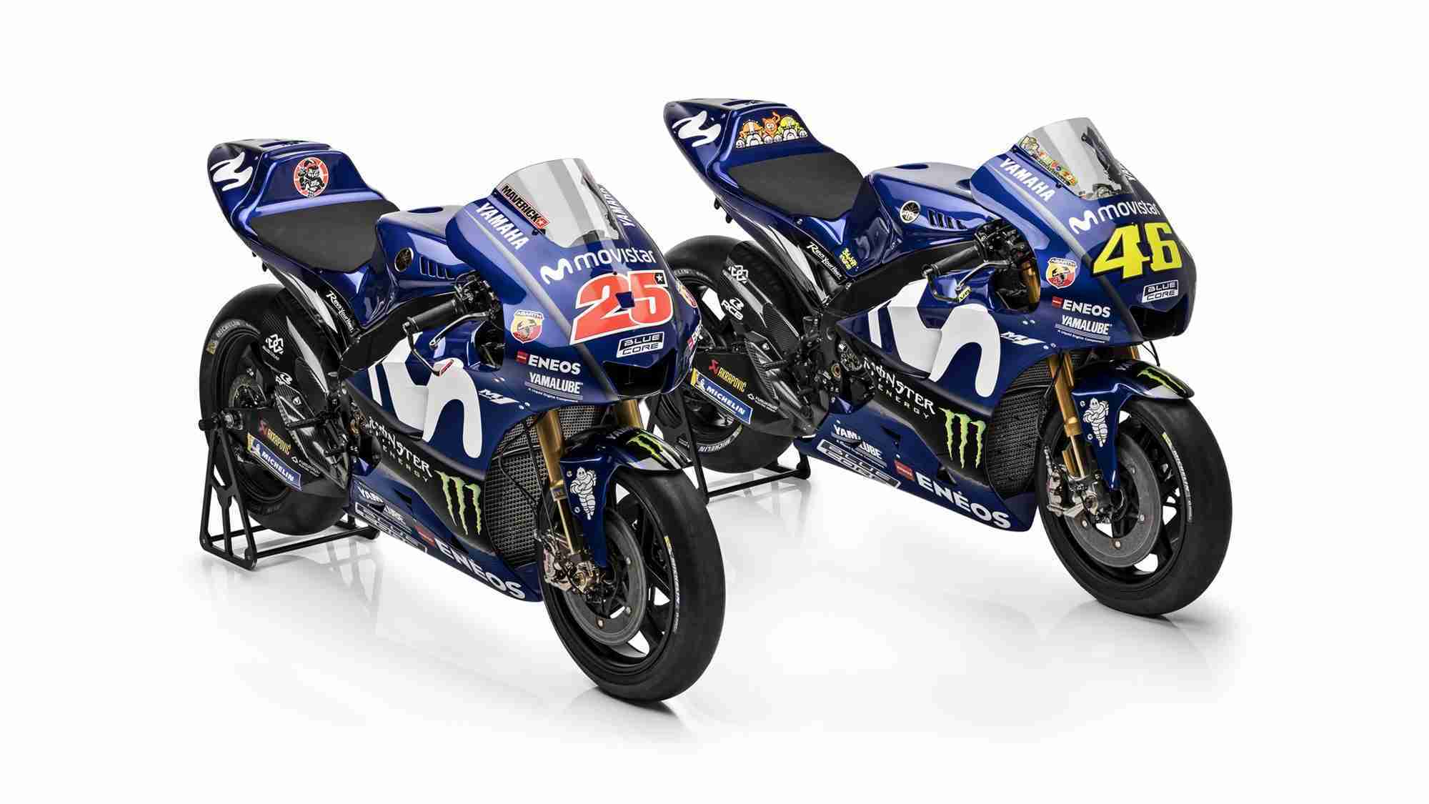 2018 Yamaha MotoGP bikes