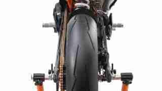 KTM RC390 R with SSP300 race kit back view