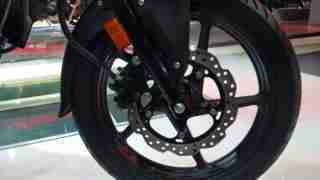 Honda XBlade front disc and tyre