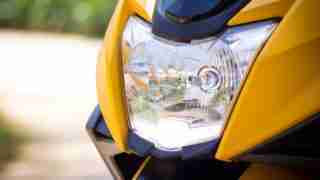 TVS NTORQ 125 headlight with LED DRLs