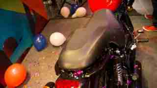 Thunderbird 350X pillion grab rail and seat