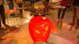 Thunderbird 350X tank and handlebar
