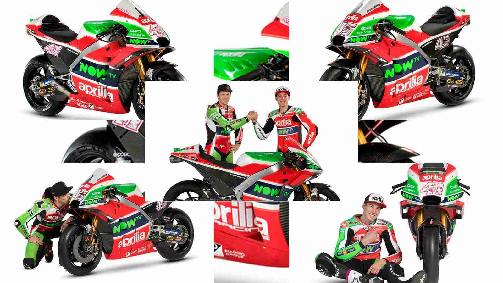 2018 Aprilia MotoGP team and bike unveiled