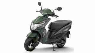 2018 Honda Dio colour option - green metallic