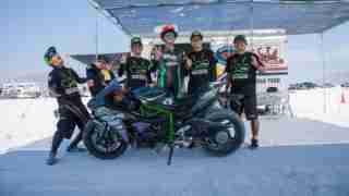 Kawasaki Ninja H2 with Team 38 sets World Record at Bonneville