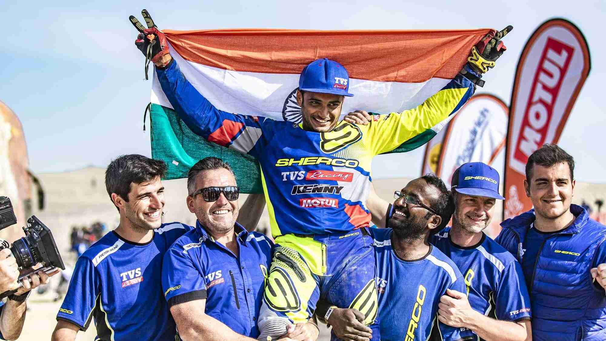 Aravind KP of the Sherco TVS Rally Factory Team conquers Dakar 2019