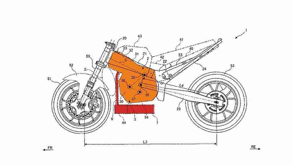 New Suzuki Up-side down horizontal engine design