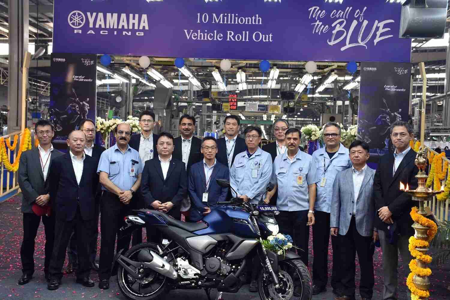 Yamaha reaches 10 million units production mark in India