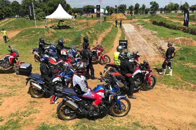 africa twin camping