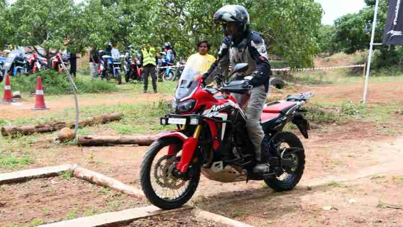 africa twin camping