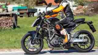 All new Duke 390 prototype for 2021 side view