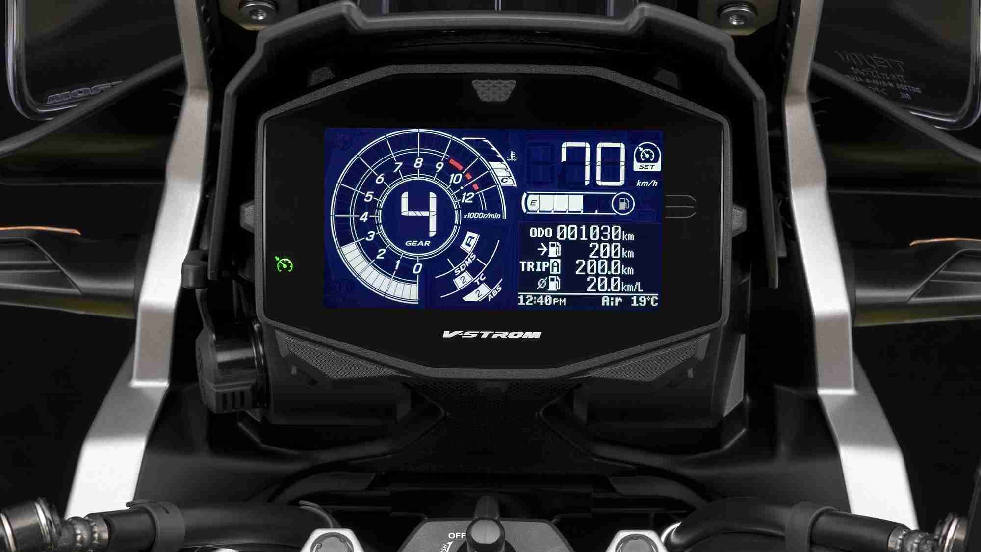 Suzuki V-Strom 1050XT and V-Strom 1050 digital meter tft screen