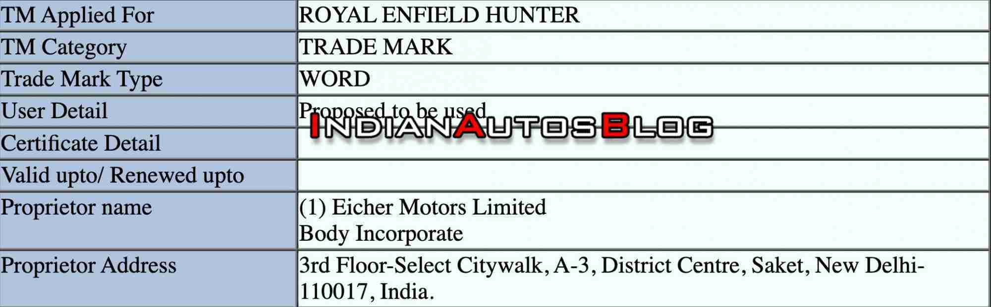 royal-enfield-hunter-trademark-application-leaked