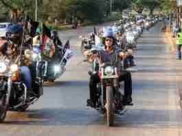 Harley Owners Group in Goa at the parade held as part of 8th India H.O.G. Rally