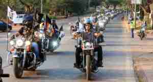 Harley Owners Group in Goa at the parade held as part of 8th India H.O.G. Rally