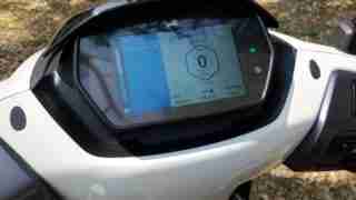 TVS iQube electric scooter digital meter