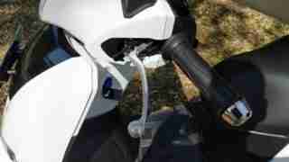 TVS iQube electric scooter rear brake lock